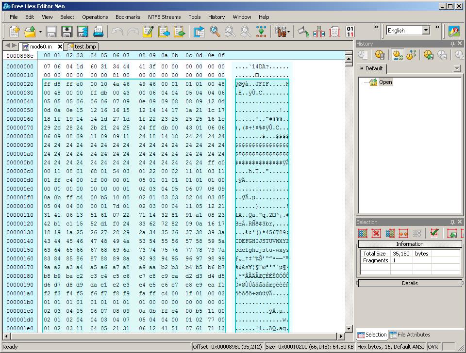 Hex of Extracted Module 60