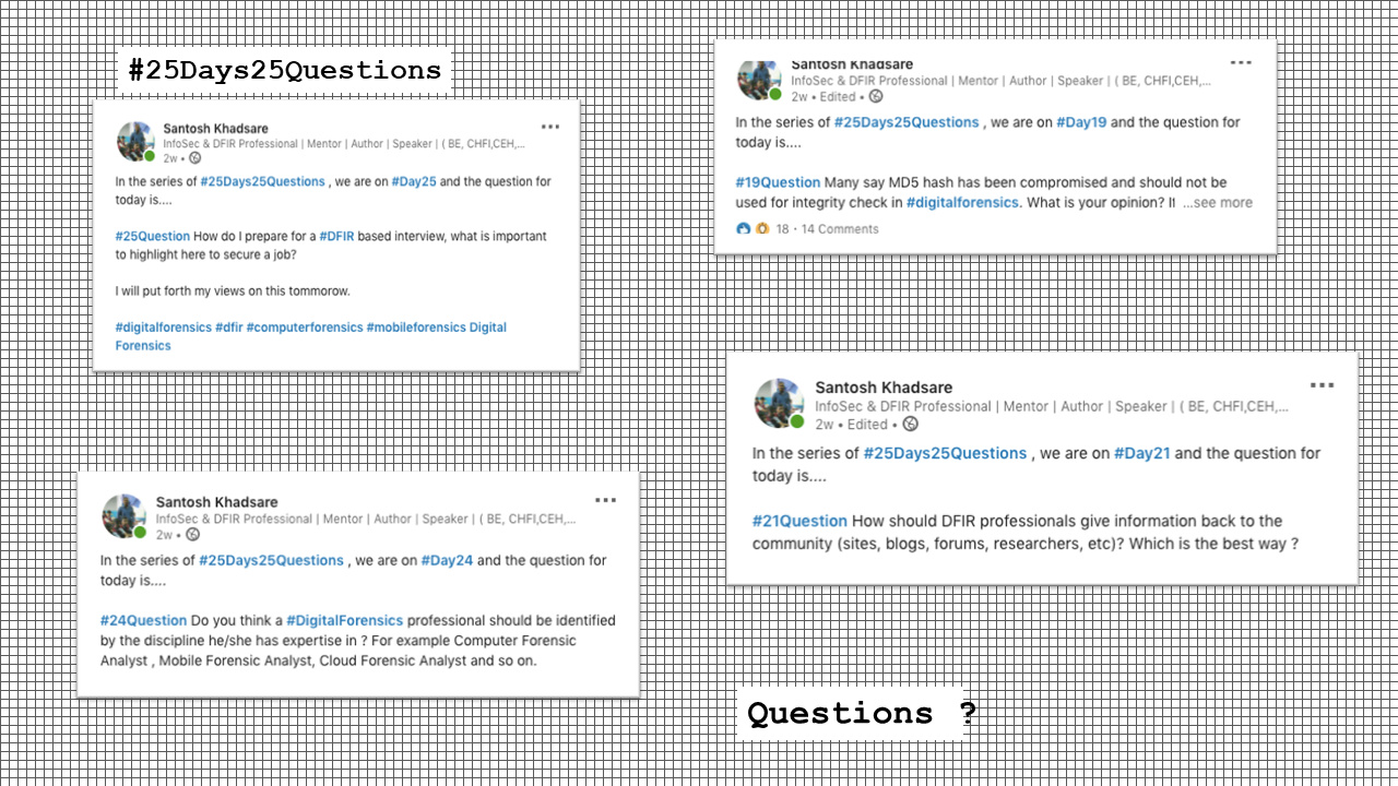 25 Days, 25 Questions: Part 2 - Professional Digital Forensics