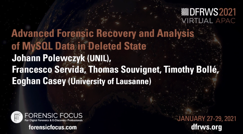 Advanced Forensic Recovery And Analysis Of MySQL Data In Deleted State ...