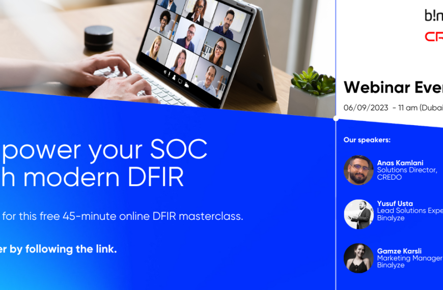 UPCOMING WEBINAR: Empower Your SOC With Modern DFIR