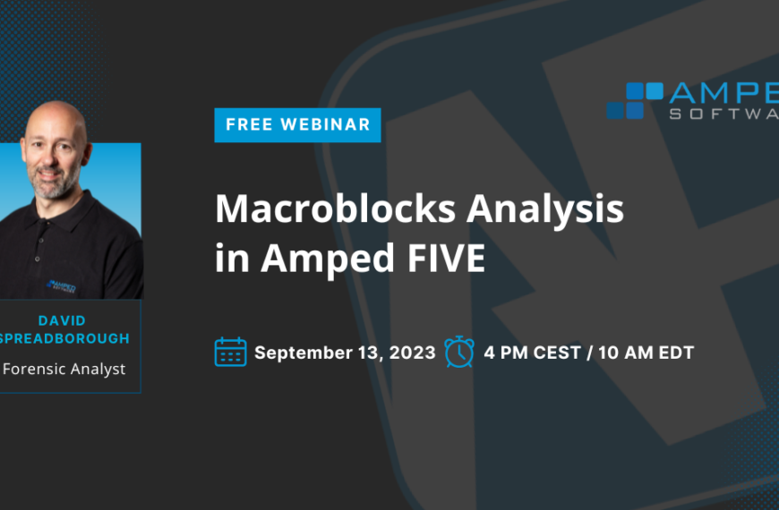 Register For The webinar: Macroblocks Analysis In Amped FIVE