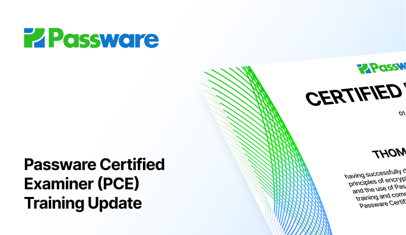 All-New Passware Certified Examiner Online Training Is Out