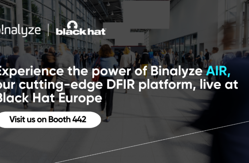 Experience The Power Of Binalyze AIR, Live At Black Hat Europe