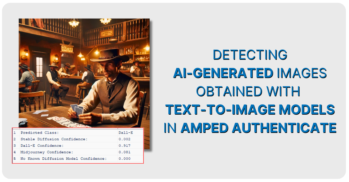 detect ai with amped authenticate graphic