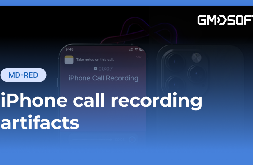 GMDSOFT Tech Letter Vol 7. iPhone Call Recording Artifacts