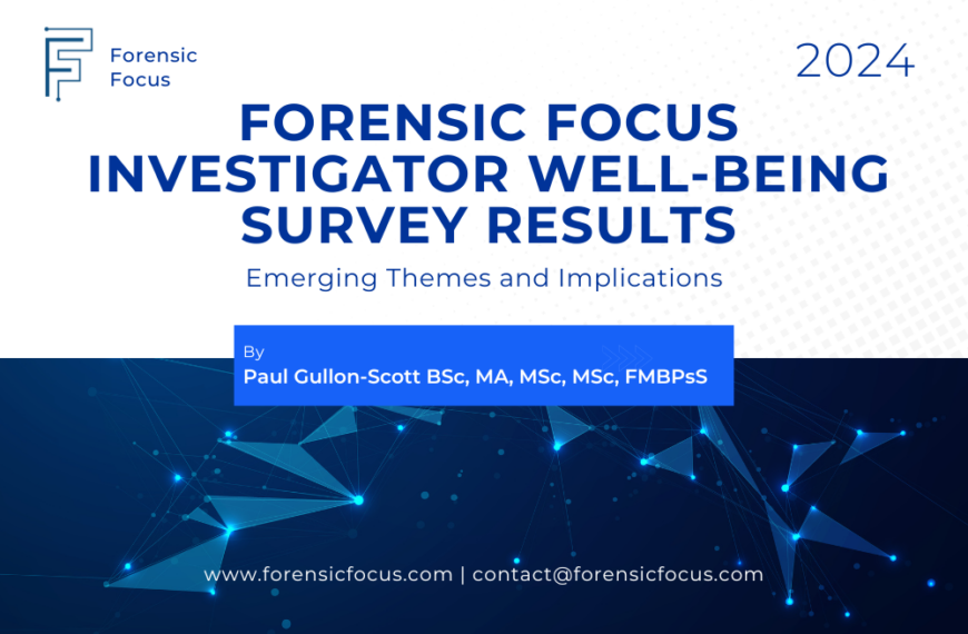 Forensic Focus Investigator Well-Being Survey Results