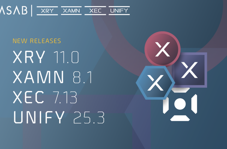 Now Available: XRY 11.0, XAMN 8.1, And XEC 7.13  