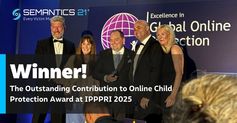 Semantics 21 CEO, Dr Liam Owens, Receives Prestigious Outstanding Contribution To Online Child Protection Award At IPPPRI 2025