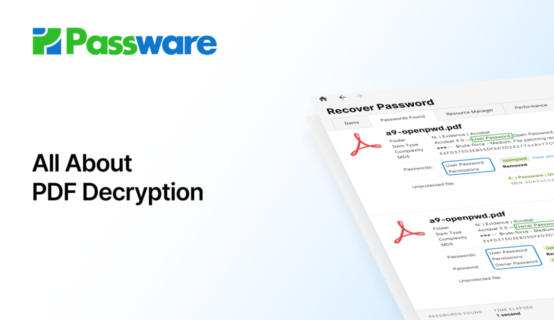 All About PDF Decryption – Discover On Passware Knowledge Base