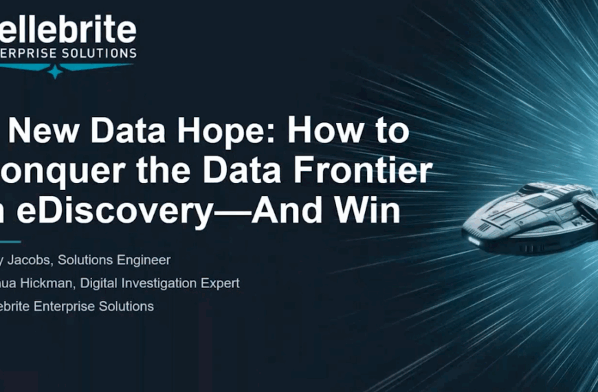 A New Data Hope: How To Conquer The Data Frontier In eDiscovery – And Win