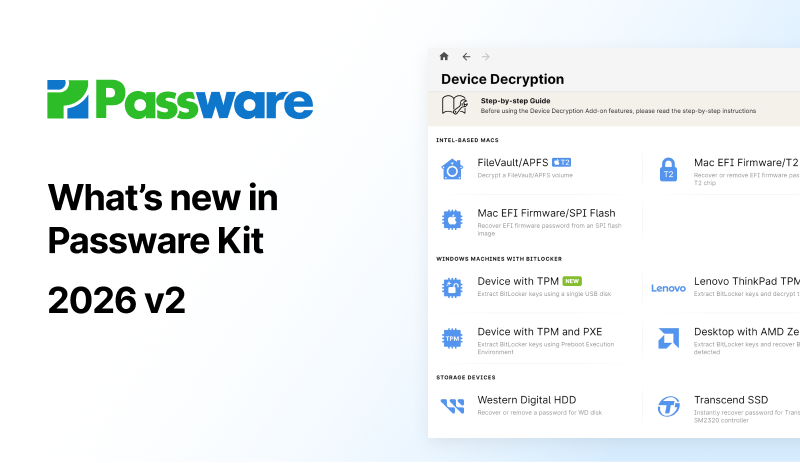 Passware Kit 2026v2: Simplifies BitLocker Decryption For TPM-Protected Devices