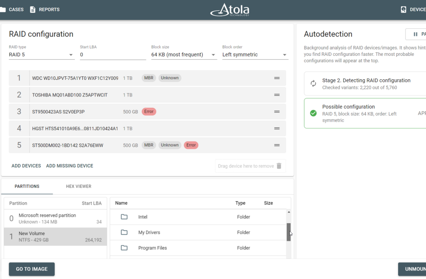 RAID Forensics: Handling Unknown Configurations In DFIR Investigations