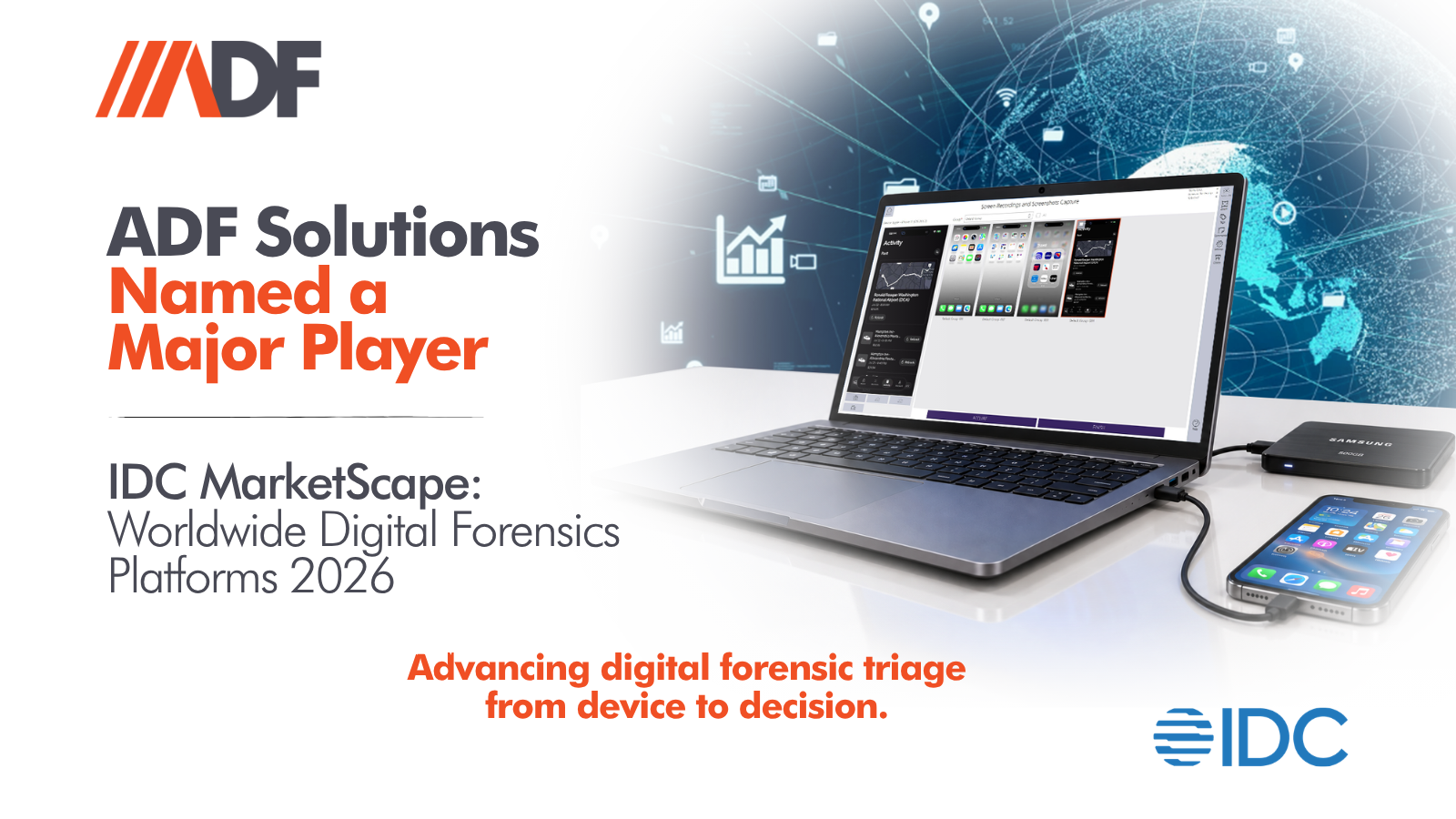 ADF Solutions Named A Major Player In IDC MarketScape For Worldwide Digital Forensics Platforms 2026 Vendor Assessment