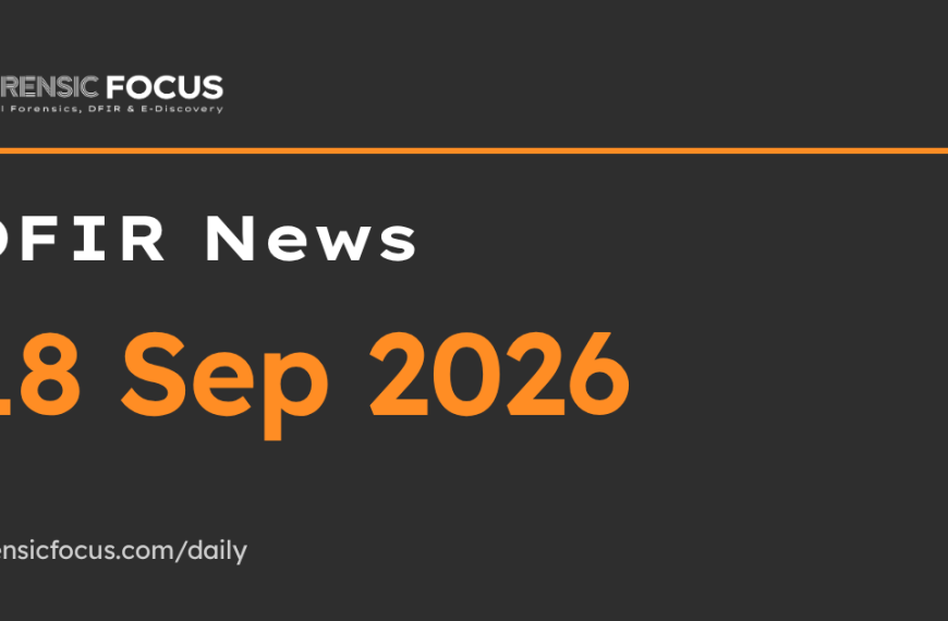 DFIR News, 18 Sep 2026