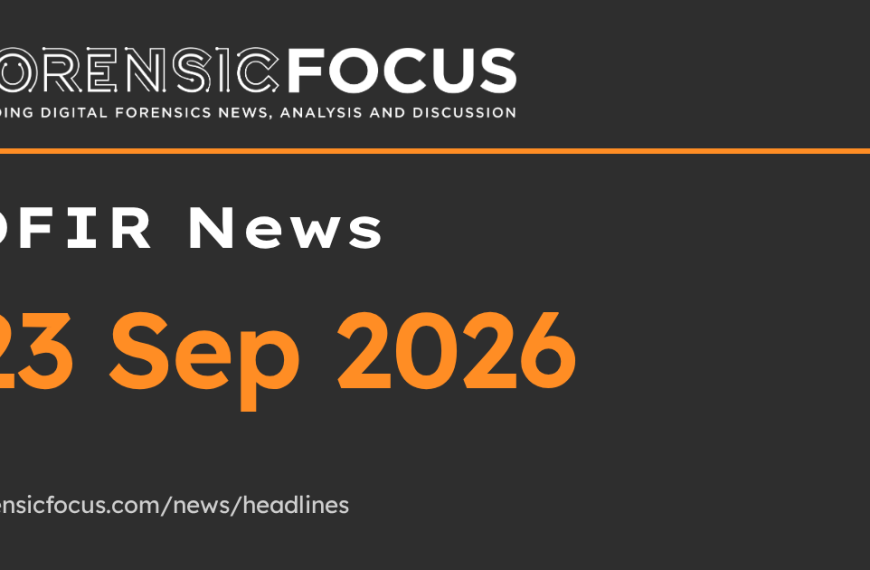 DFIR News, 23 Sep 2026