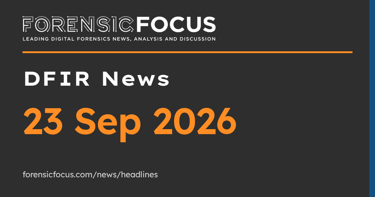 DFIR News, 23 Sep 2026