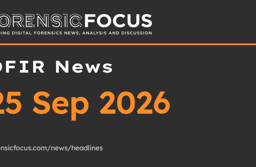 DFIR News, 25 Sep 2026