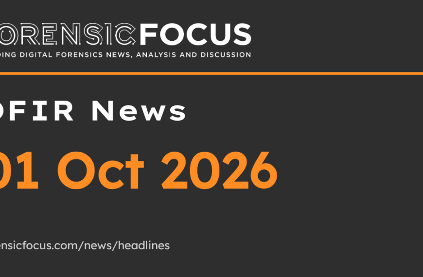 DFIR News, 01 Oct 2026